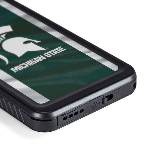 Michigan State University Away Grey Jersey Galaxy S24 Plus Waterproof Case