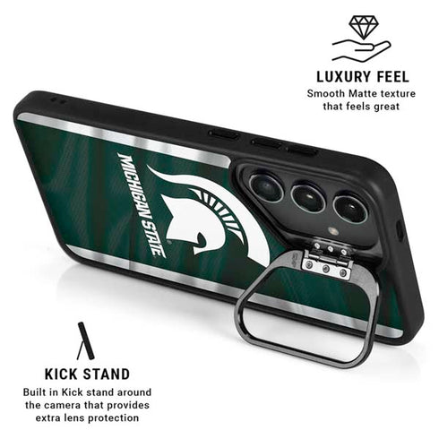 Michigan State University Away Grey Jersey Galaxy S25 Ultra Kickstand Case