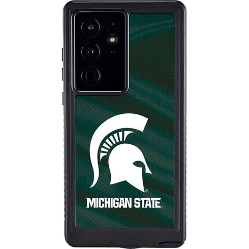 Michigan State University Away Grey Jersey Galaxy S24 Ultra Waterproof Case