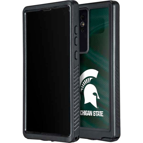 Michigan State University Away Grey Jersey Galaxy S24 Ultra Waterproof Case