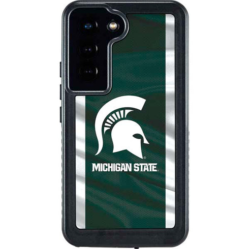 Michigan State University Away Grey Jersey Galaxy S24 Waterproof Case