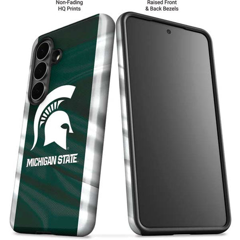 Michigan State University Away Grey Jersey Galaxy S26 Impact Case