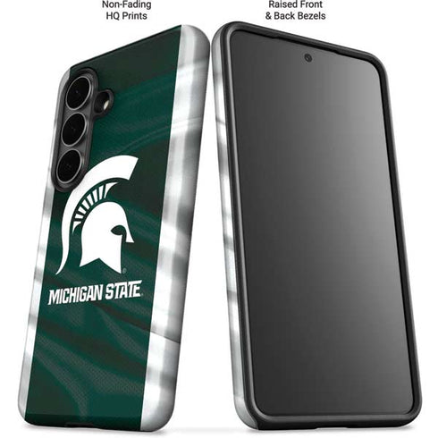 Michigan State University Away Grey Jersey Galaxy S26 Plus Impact Case