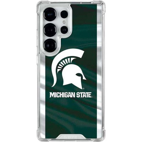 Michigan State University Away Grey Jersey Galaxy S26 Ultra Clear Case