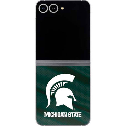 Michigan State University Away Grey Jersey Galaxy Z Flip6 Skin