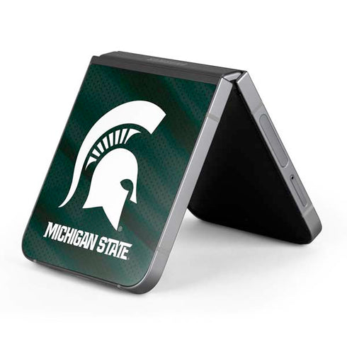 Michigan State University Away Grey Jersey Galaxy Z Flip6 Skin