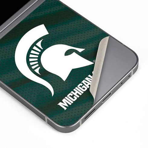 Michigan State University Away Grey Jersey Galaxy Z Flip6 Skin