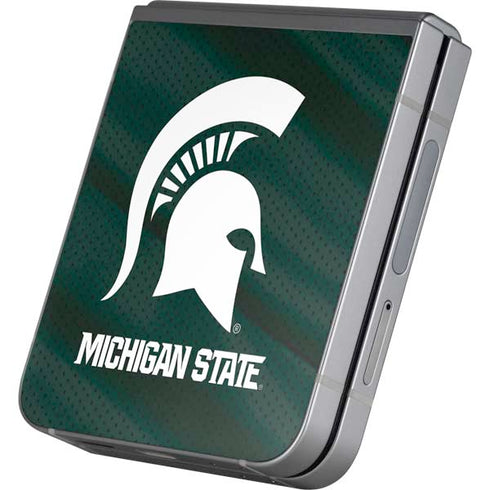 Michigan State University Away Grey Jersey Galaxy Z Flip6 Skin