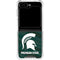 Michigan State University Away Grey Jersey Galaxy Z Flip6 Clear Case