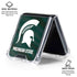 Michigan State University Away Grey Jersey Galaxy Z Flip6 Clear Case
