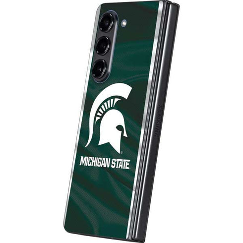 Michigan State University Away Grey Jersey Galaxy Z Fold5 5G Skin