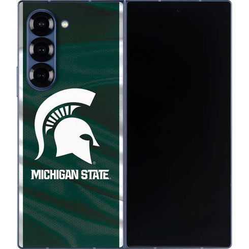 Michigan State University Away Grey Jersey Galaxy Z Fold6 Skin