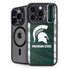 Michigan State University Away Grey Jersey iPhone 14 Pro Kickstand Case