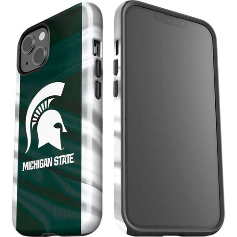 Michigan State University Away Grey Jersey iPhone 15 Impact Case
