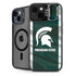 Michigan State University Away Grey Jersey iPhone 15 Plus Kickstand Case