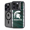 Michigan State University Away Grey Jersey iPhone 15 Pro Kickstand Case