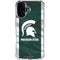Michigan State University Away Grey Jersey iPhone 16 Plus Clear Case