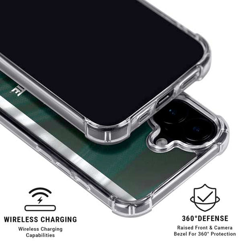Michigan State University Away Grey Jersey iPhone 16 Plus Clear Case