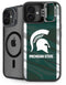 Michigan State University Away Grey Jersey iPhone 16 Plus Kickstand Case