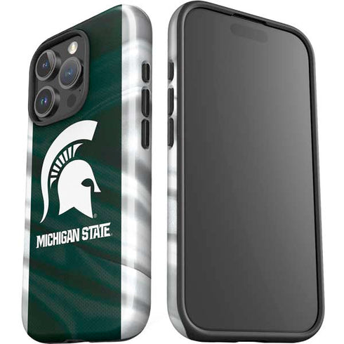 Michigan State University Away Grey Jersey iPhone 16 Pro Max Impact Case