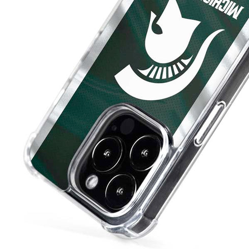 Michigan State University Away Grey Jersey iPhone 16 Pro Max MagSafe Case