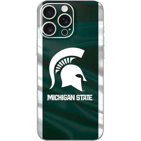 Michigan State University Away Grey Jersey iPhone 16 Pro Max Skin