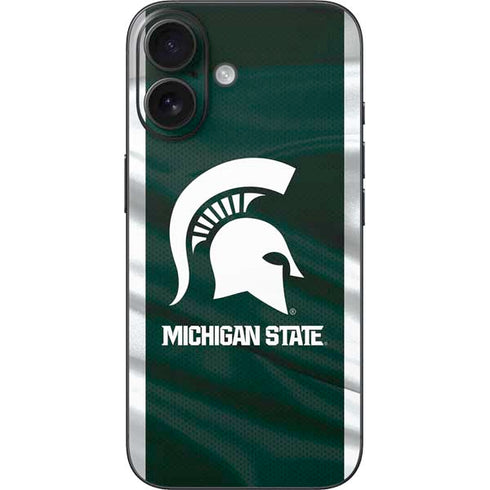 Michigan State University Away Grey Jersey iPhone 16 Skin