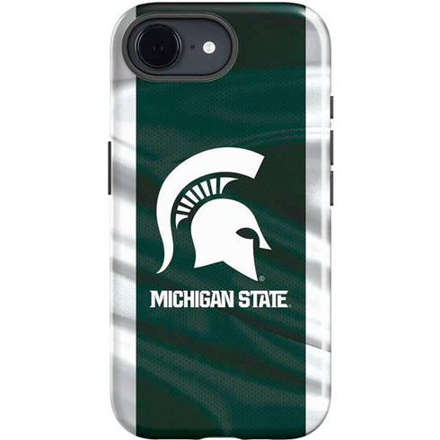 Michigan State University Away Grey Jersey iPhone 16e Impact Case