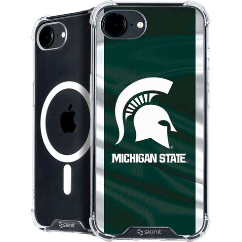 Michigan State University Away Grey Jersey iPhone 16e MagSafe Case