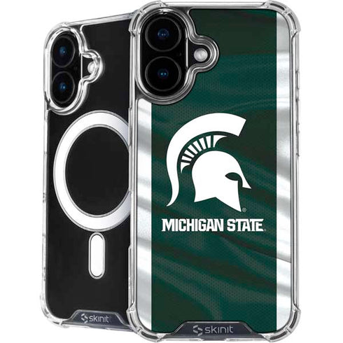 Michigan State University Away Grey Jersey iPhone 17 MagSafe Case