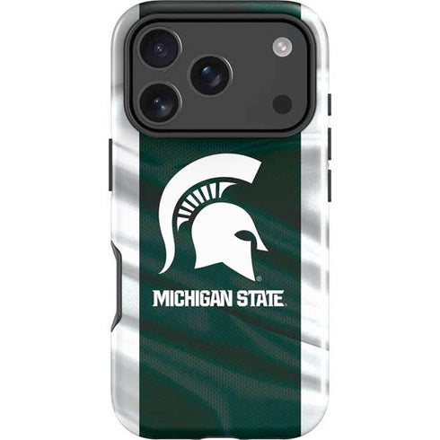 Michigan State University Away Grey Jersey iPhone 18 Pro Impact Case