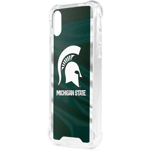 Michigan State University Away Grey Jersey iPhone XS Clear Case
