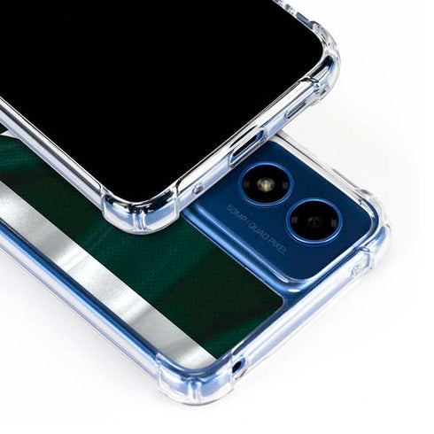 Michigan State University Away Grey Jersey Moto G 5G (2024) Clear Case