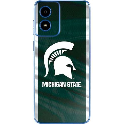 Michigan State University Away Grey Jersey Moto G Play 4G (2024) Skin