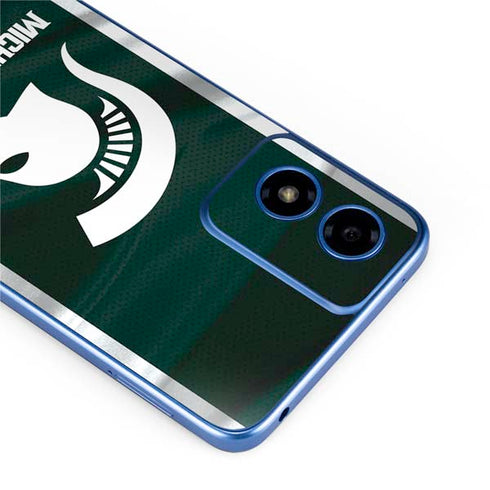 Michigan State University Away Grey Jersey Moto G Play 4G (2024) Skin