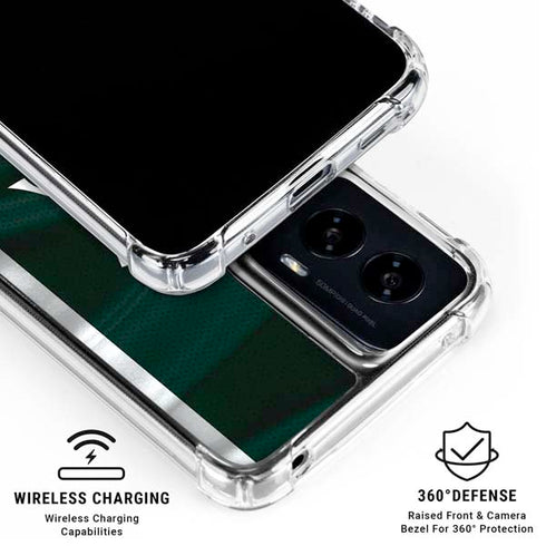 Michigan State University Away Grey Jersey Moto G Power 5G (2024) Clear Case