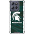 Michigan State University Away Grey Jersey Moto G Power 5G (2025) Clear Case