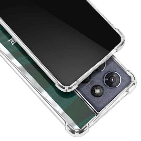 Michigan State University Away Grey Jersey Moto G Stylus 5G (2025) Clear Case