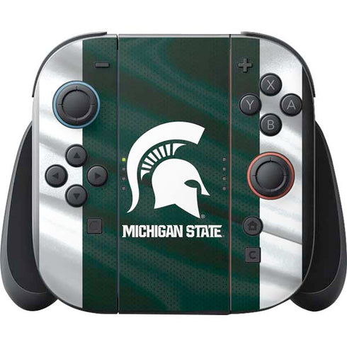 Michigan State University Away Grey Jersey Nintendo Switch 2 (2025) with Joy-Con Skin