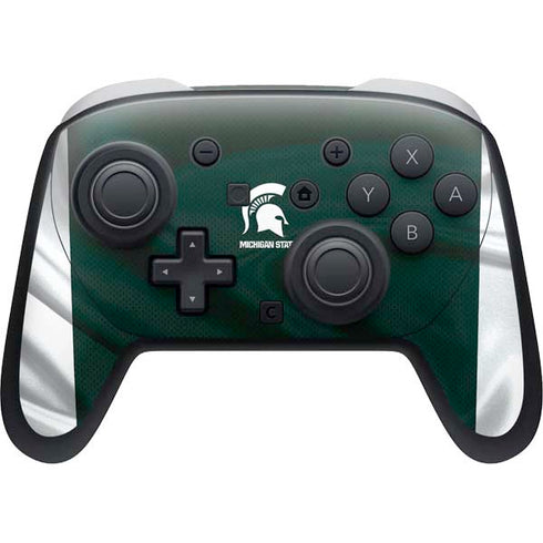 Michigan State University Away Grey Jersey Nintendo Skins
