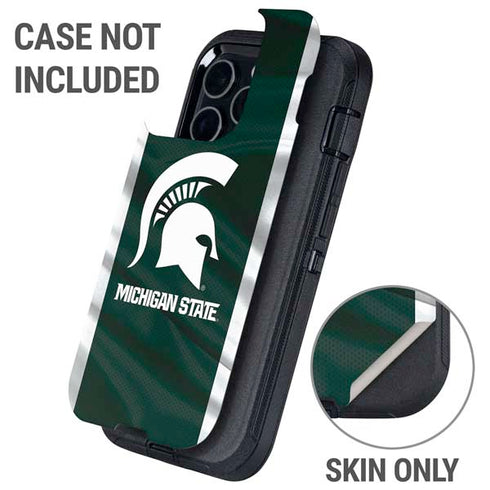 Michigan State University Away Grey Jersey Otterbox Defender iPhone Skin