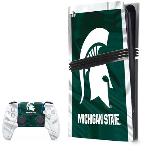 Michigan State University Away Grey Jersey PlayStation PS5 Skins