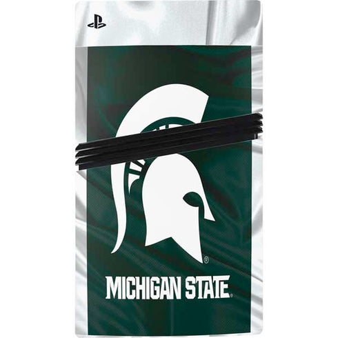 Michigan State University Away Grey Jersey PS5 Pro Console Skin