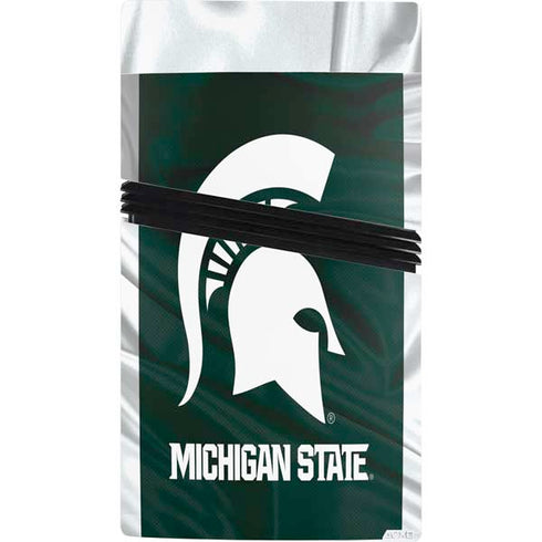 Michigan State University Away Grey Jersey PS5 Pro Console Skin