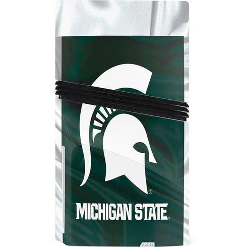 Michigan State University Away Grey Jersey PS5 Pro Disk Bundle Skin