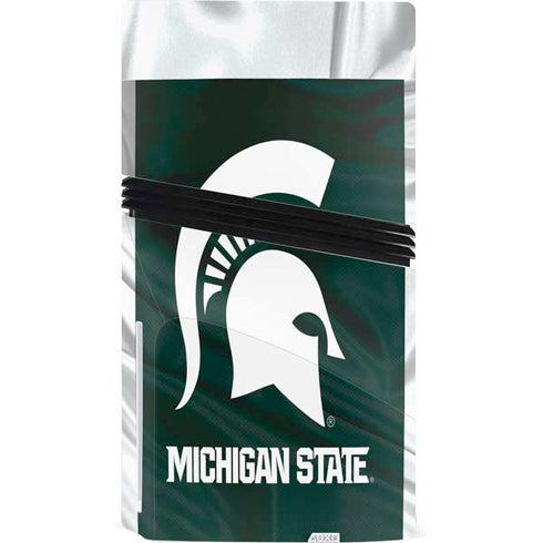 Michigan State University Away Grey Jersey PS5 Pro Disk Console Skin