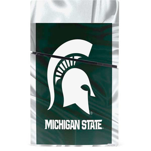 Michigan State University Away Grey Jersey PS5 Slim Digital Edition Console Skin