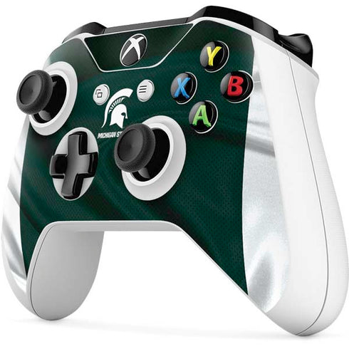 Michigan State University Away Grey Jersey Xbox One S All-Digital Edition Bundle Skin