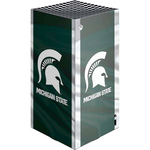 Michigan State University Away Grey Jersey XBox Series X Digital Edition Console Skin