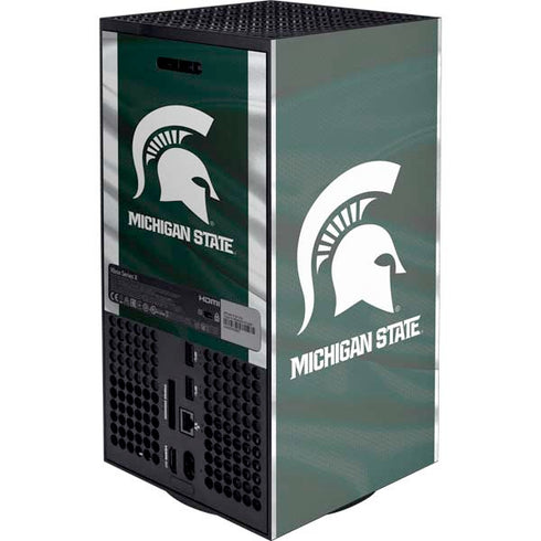 Michigan State University Away Grey Jersey XBox Series X Digital Edition Console Skin